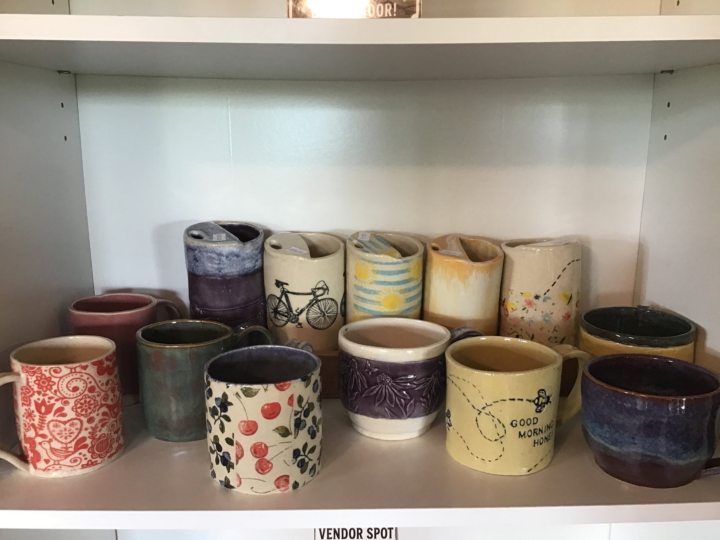 Homemade ceramic mugs